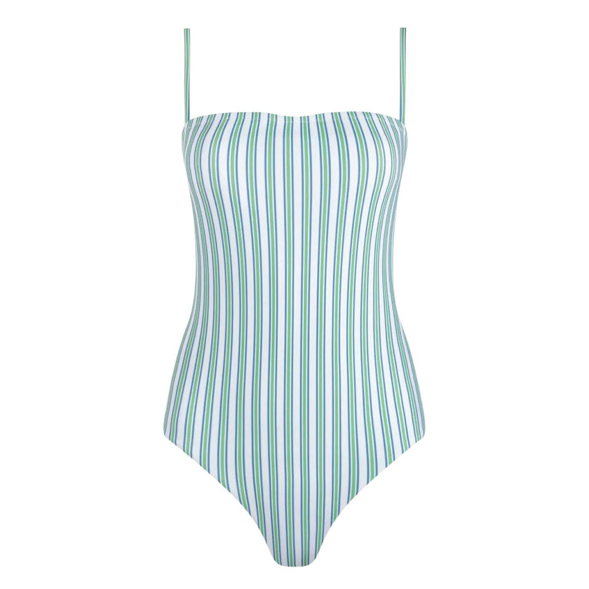 women's tamarin stripe low back one piece