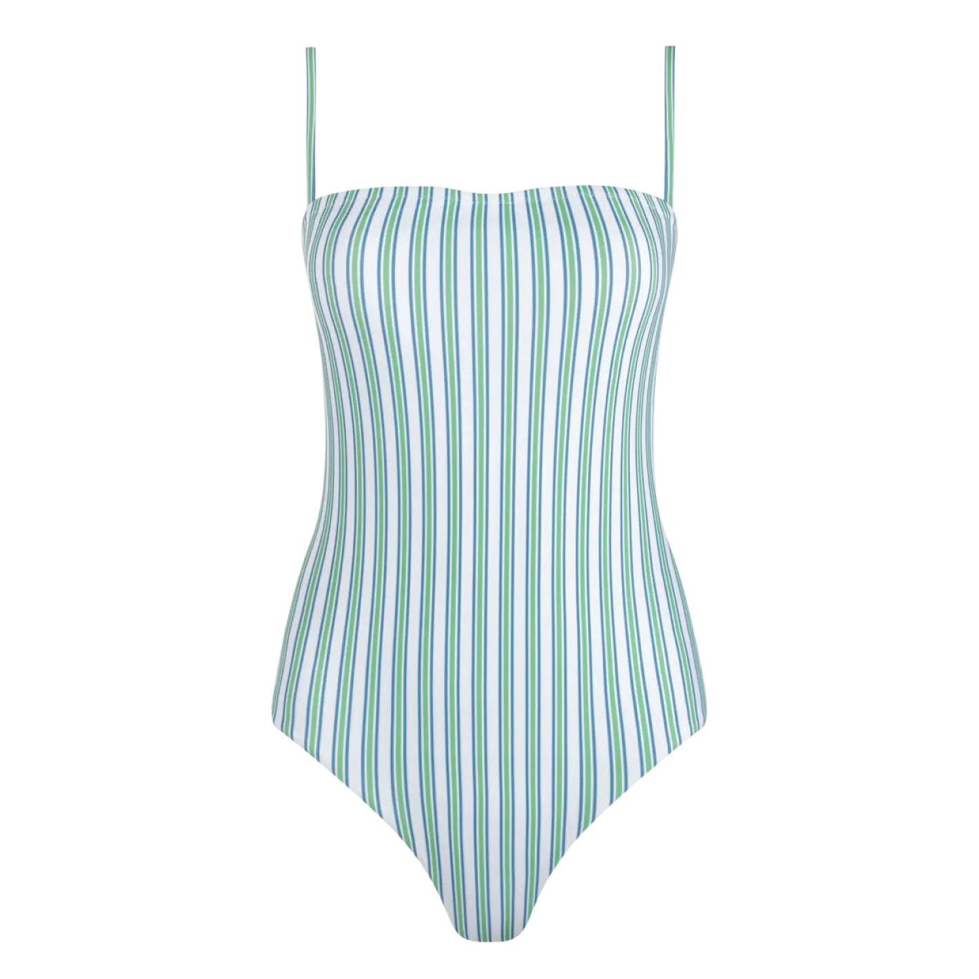 women's tamarin stripe low back one piece
