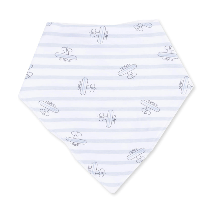 Airplane Stripe - Bandana Bib