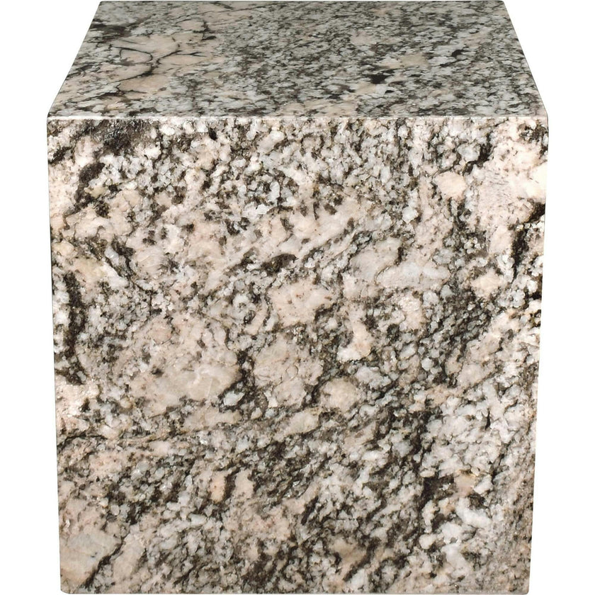 Sloane 20" Modern Natural Marble Handmade Rectangular 2-Shelf End Table