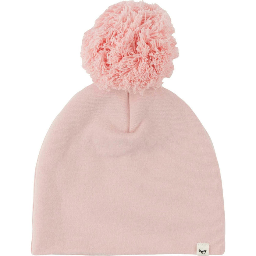 Dusty Pink Pom Hat
