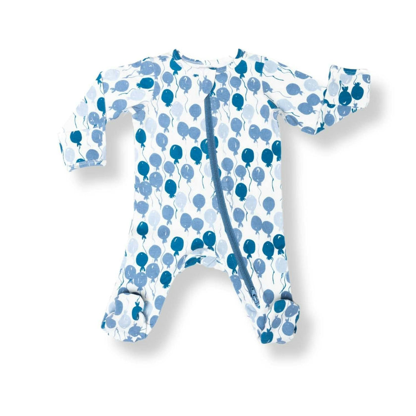 Baby's Print Zipper Footed Onesie