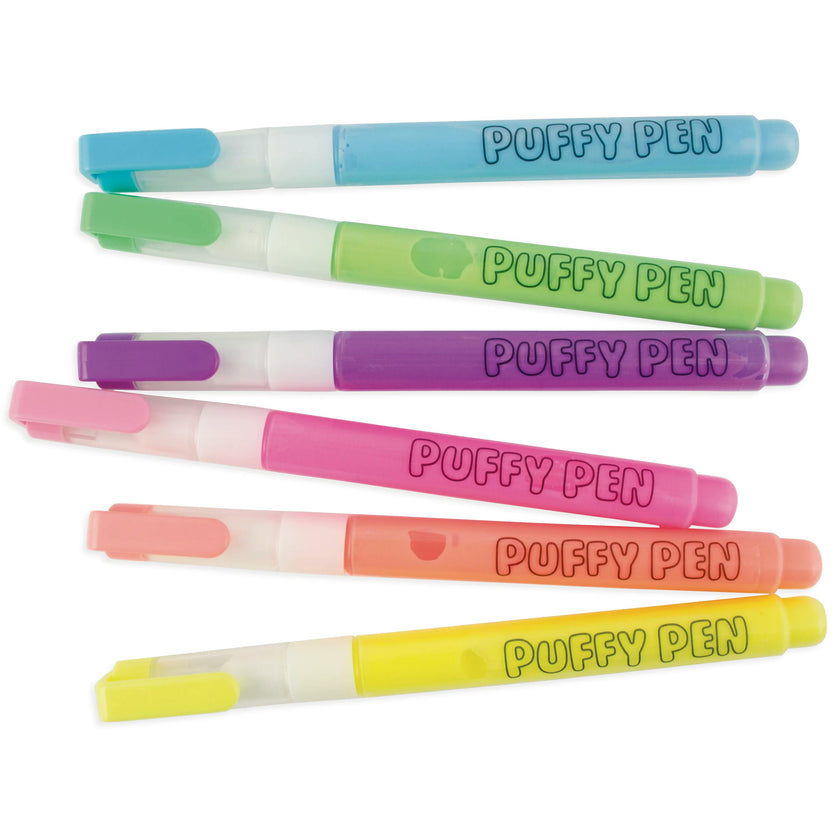 Magic Puffy Pens - Neon - Set of 6