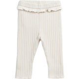 Jersey Ribbed Frill Elastic Waistband Leggings