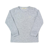 Boy Grey Pajama Set in Pima Cotton
