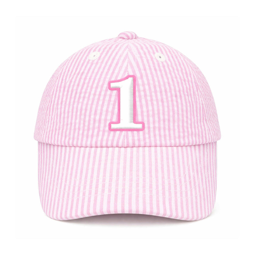 1st Birthday Bow Baseball Hat (Baby/Toddler)