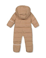Baby Cloud One Piece Snowsuit Adapted For Car Seats Beige