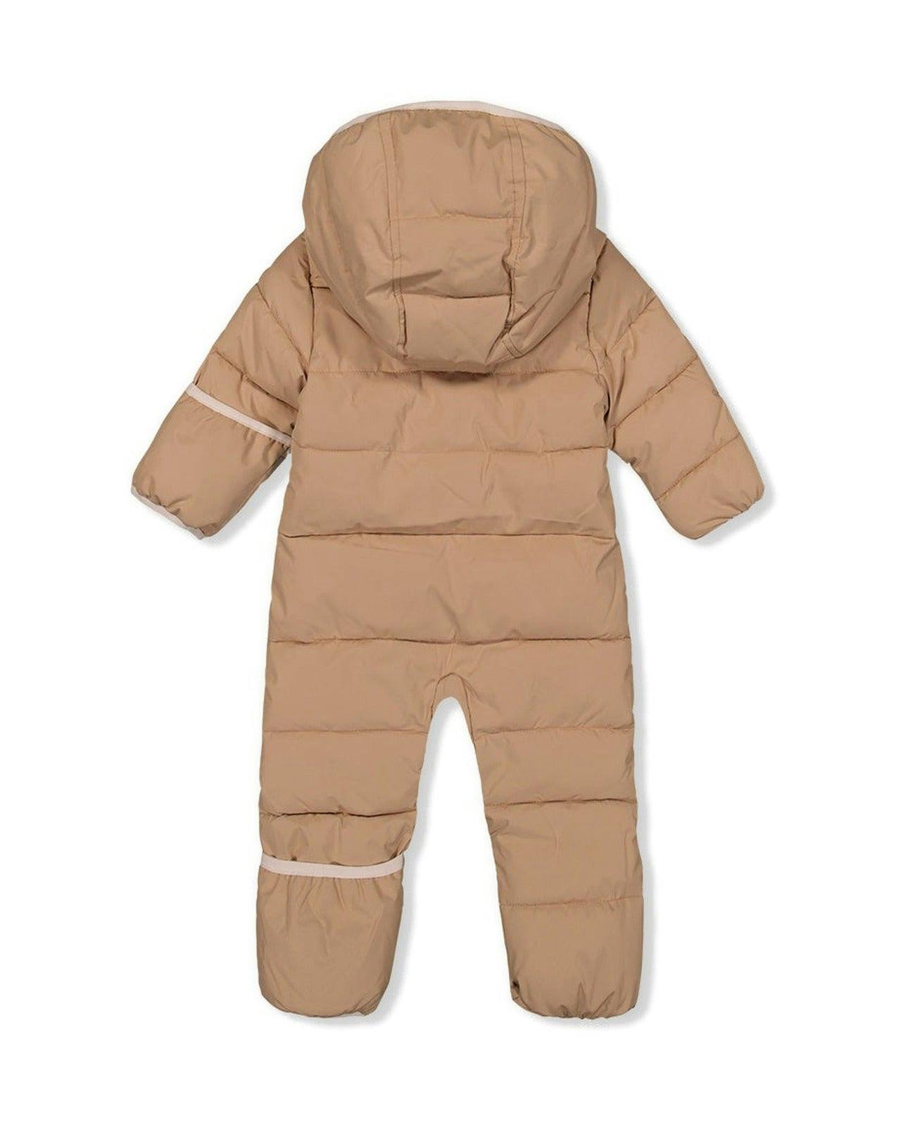 Baby Cloud One Piece Snowsuit Adapted For Car Seats Beige