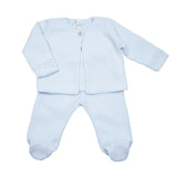 Hand Smocked Layette Set - Lt.Blue