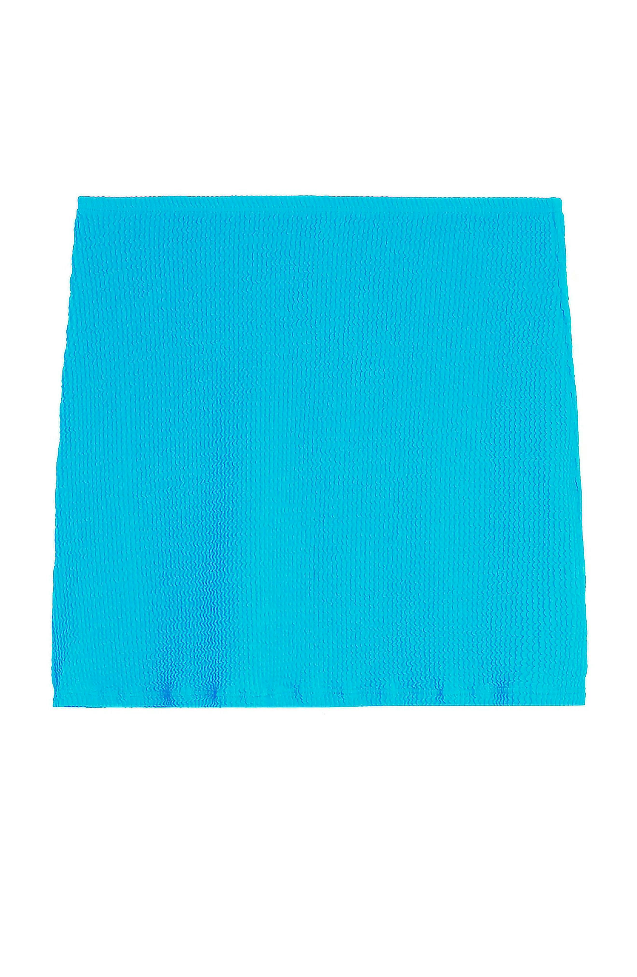 Maura-Crinkle Skirt-Ocean Blue