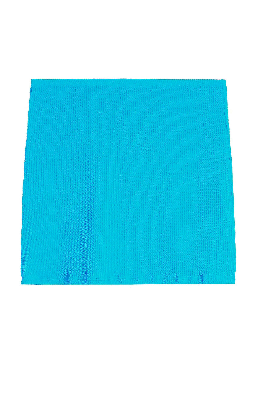 Maura-Crinkle Skirt-Ocean Blue
