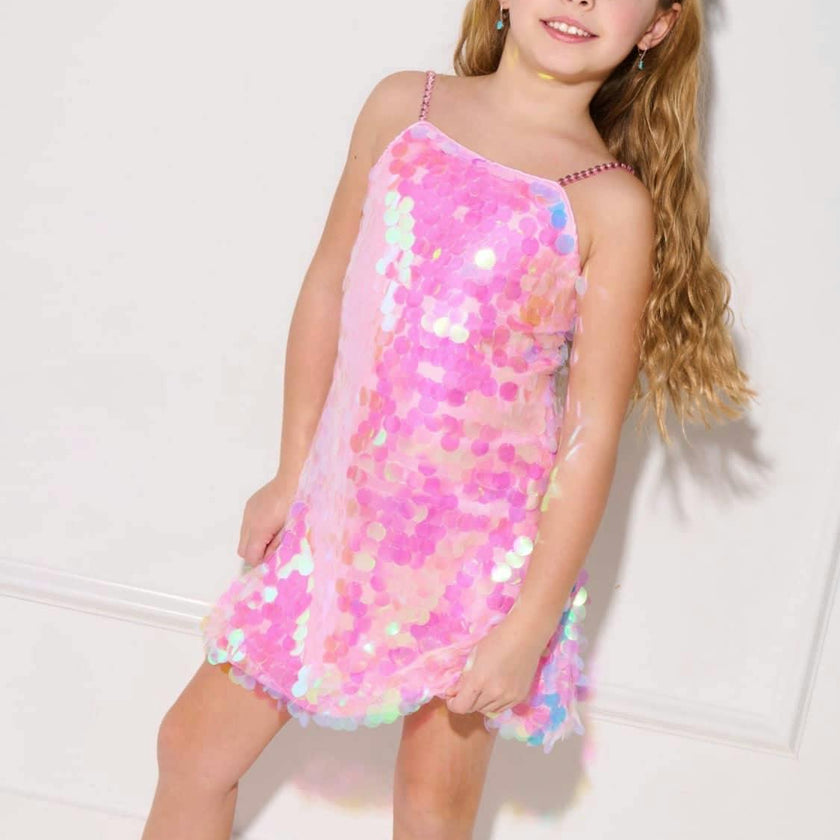 Pink Magic Paillette Dress