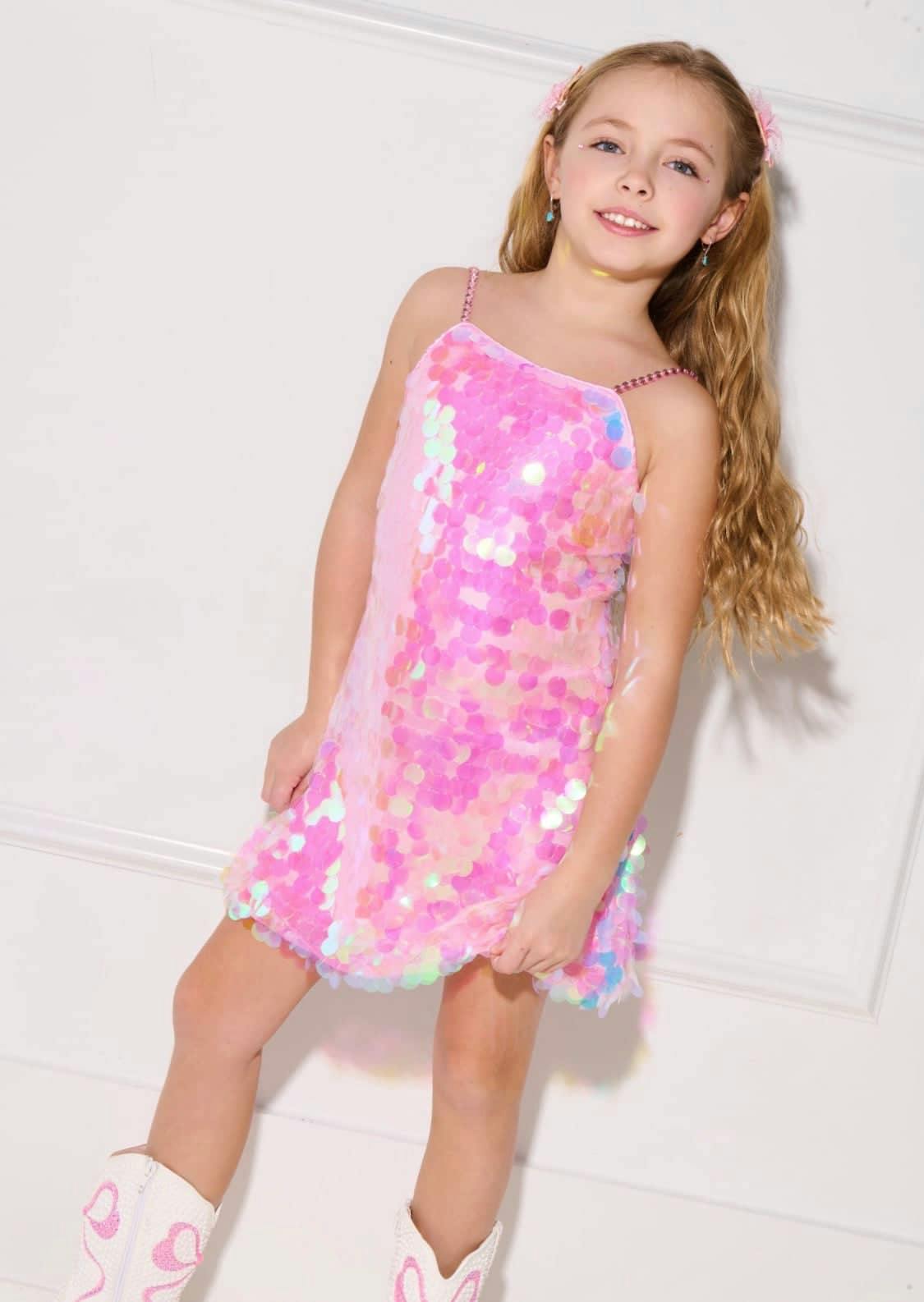 Pink Magic Paillette Dress