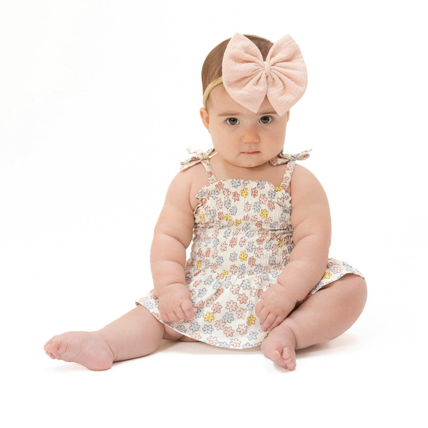 Sarah Floral - Smocked Bubble with Skirt
