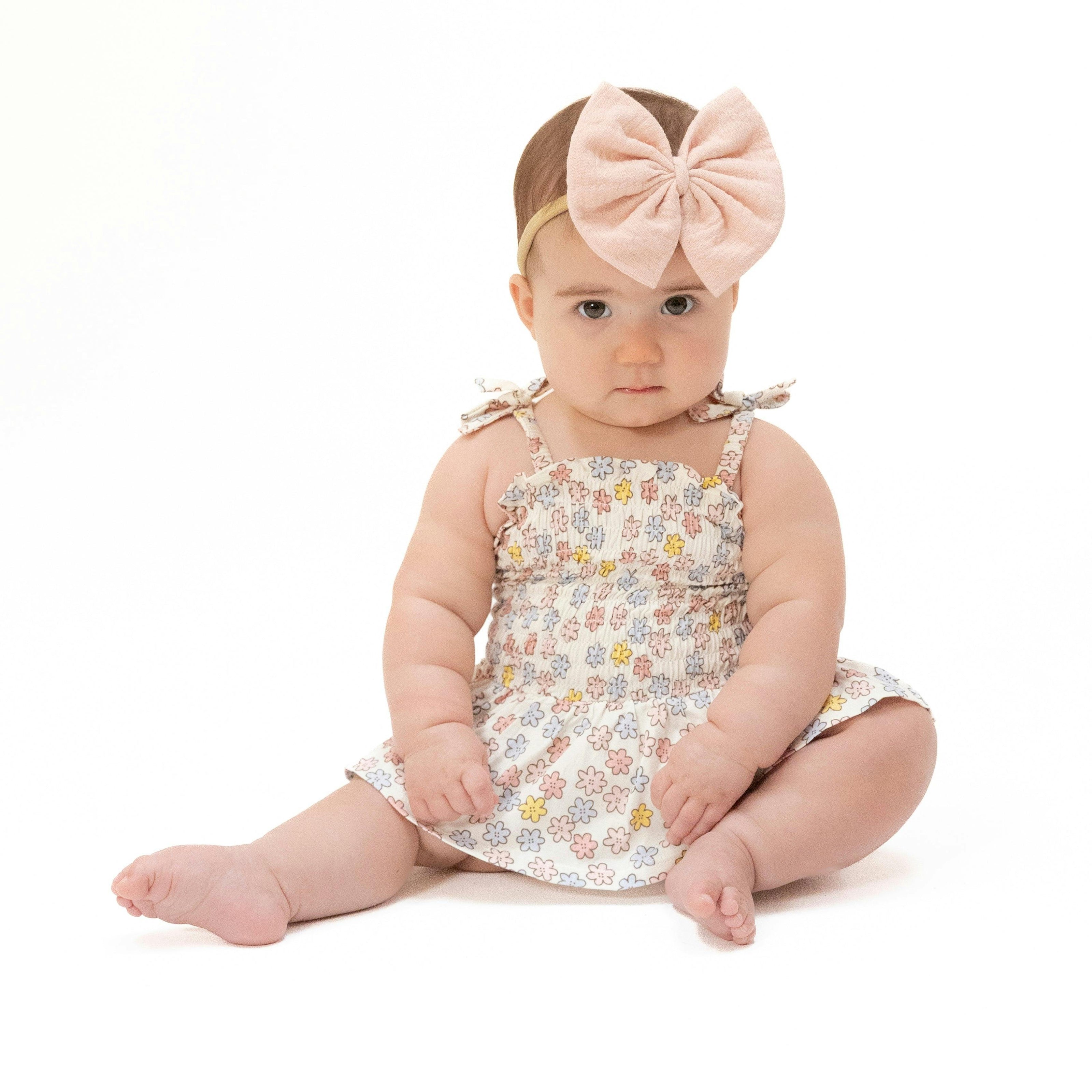 Sarah Floral - Smocked Bubble with Skirt