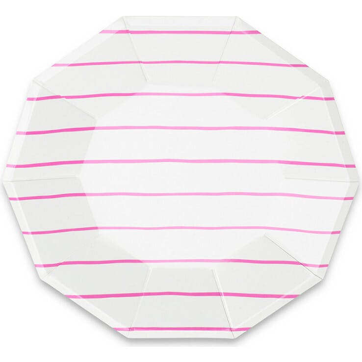 Cerise Frenchie Striped Small Plates