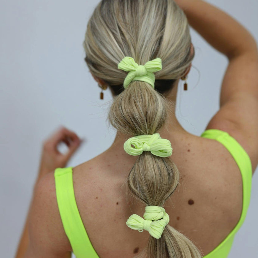 BOW SLICK BACK PONYTAILS (PACK OF 3)