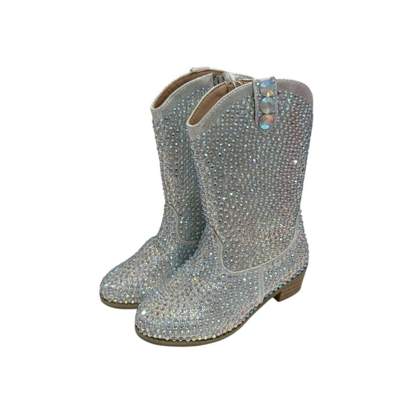 Silver Crystal Cowgirl Boots