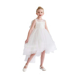 White Novalie Layered Tulle Dress