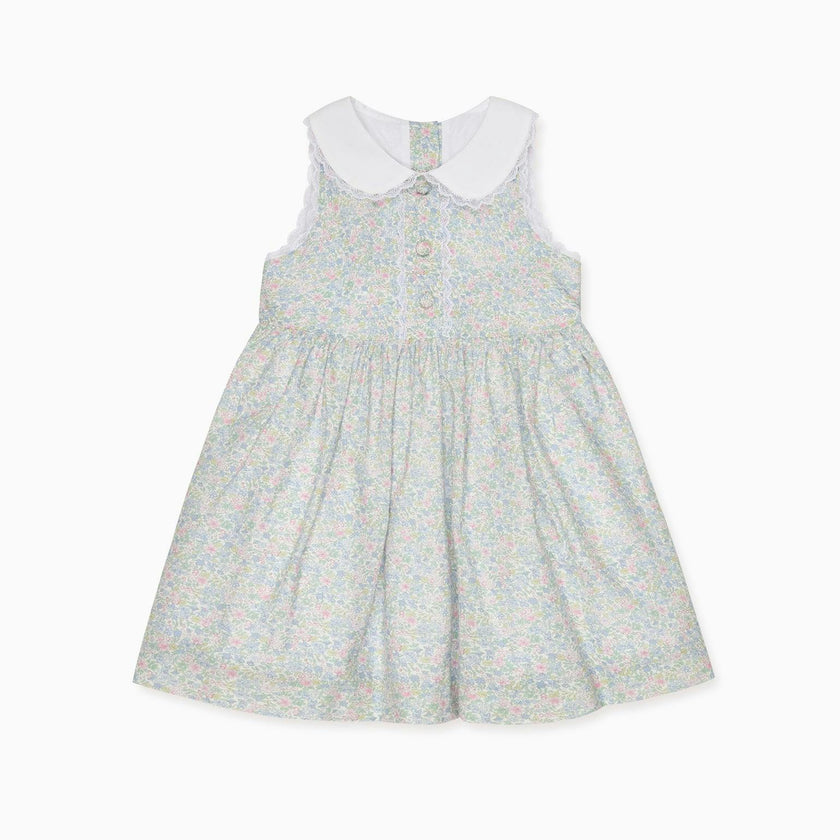 Light Blue Floral Aimee Girl Dress