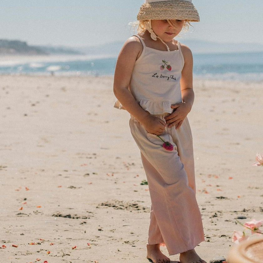 Wide-Leg Pant Set in La Berry Club