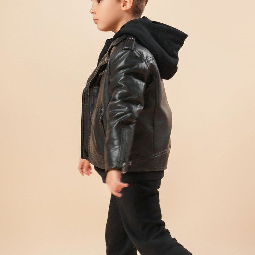 Faux Leather Moto Jacket