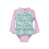 UPF 50+ Alissa Infant Ruffle Rash Guard Swimsuit - New