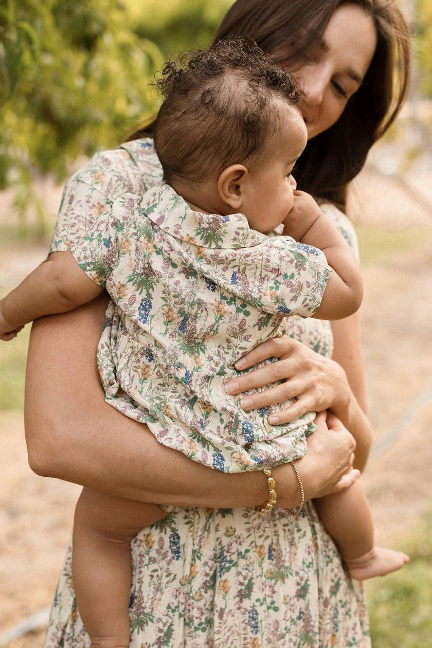 Baby Amber Romper in Autumn Bouquet