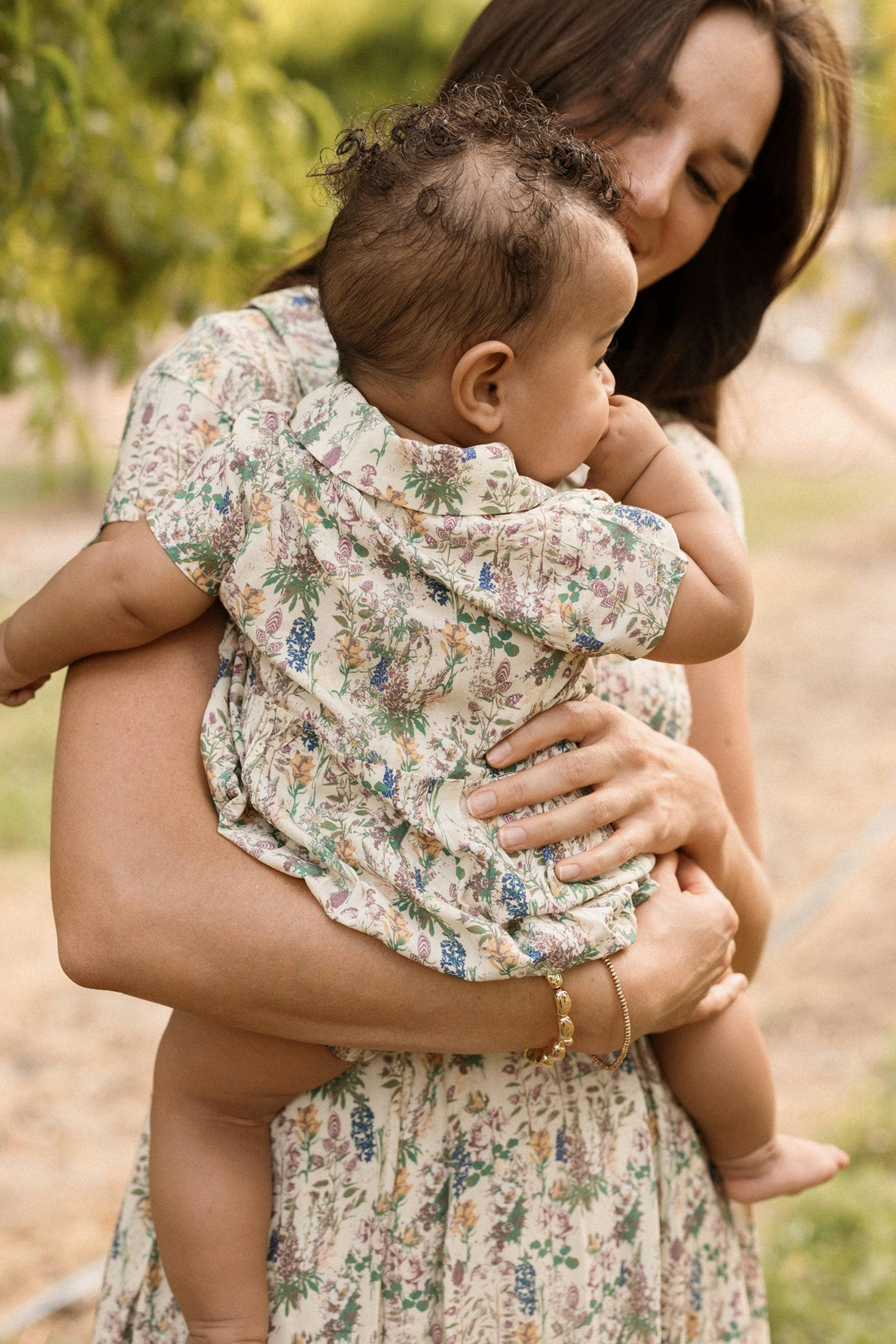Baby Amber Romper in Autumn Bouquet