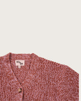 Kids Ellis Rust Lilac Knit Cardigan