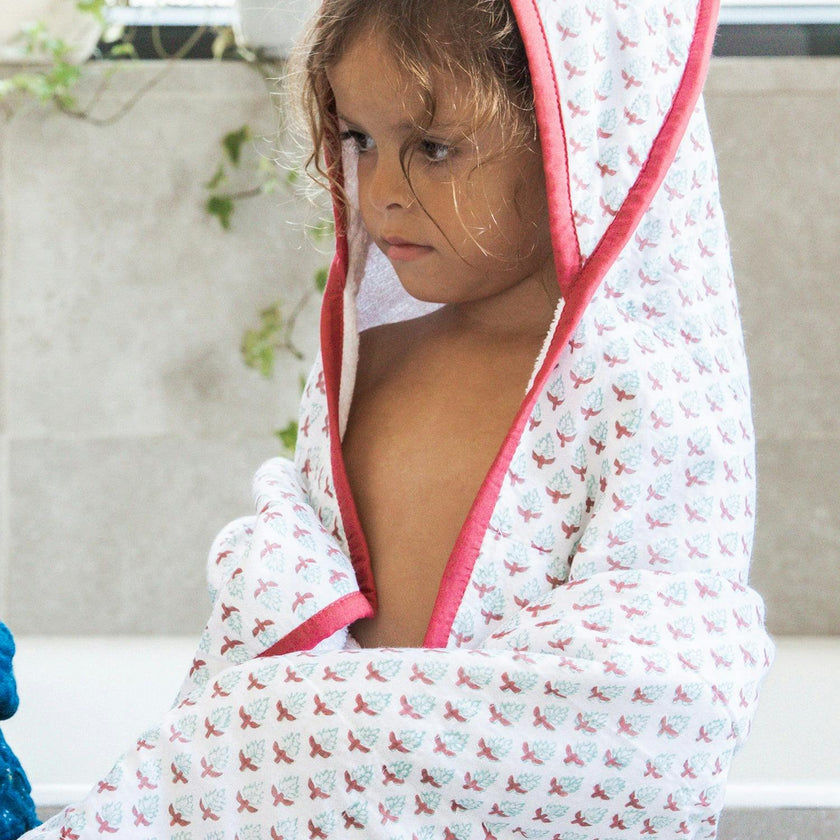 Block-Printed Terry Towel