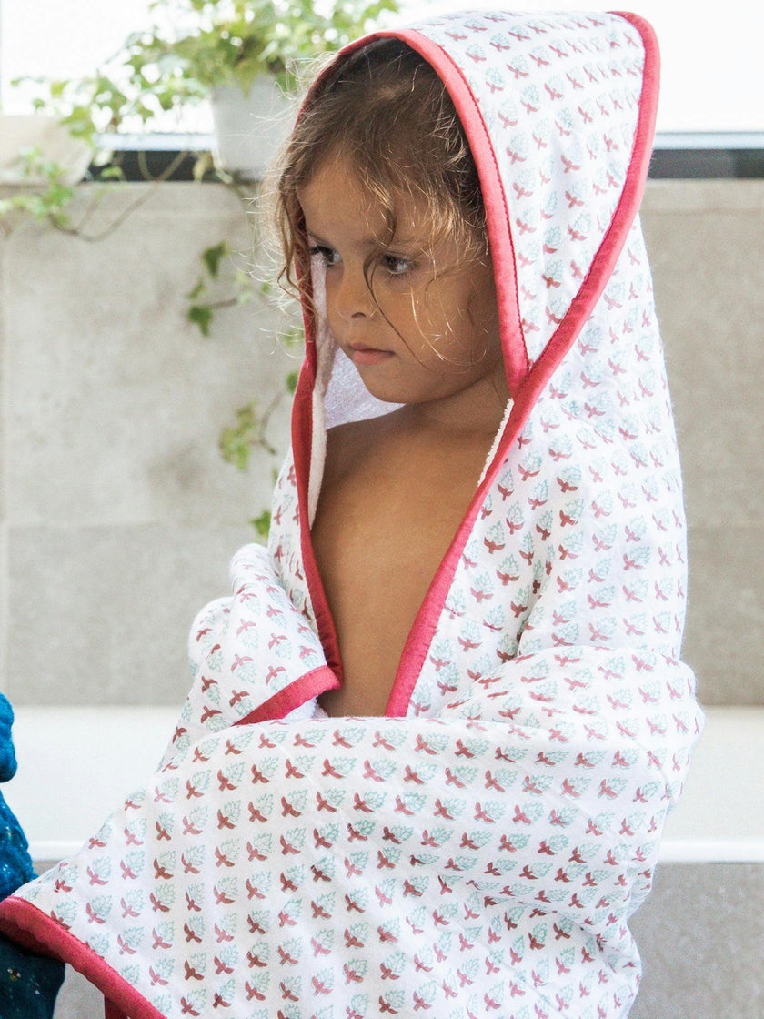 Block-Printed Terry Towel