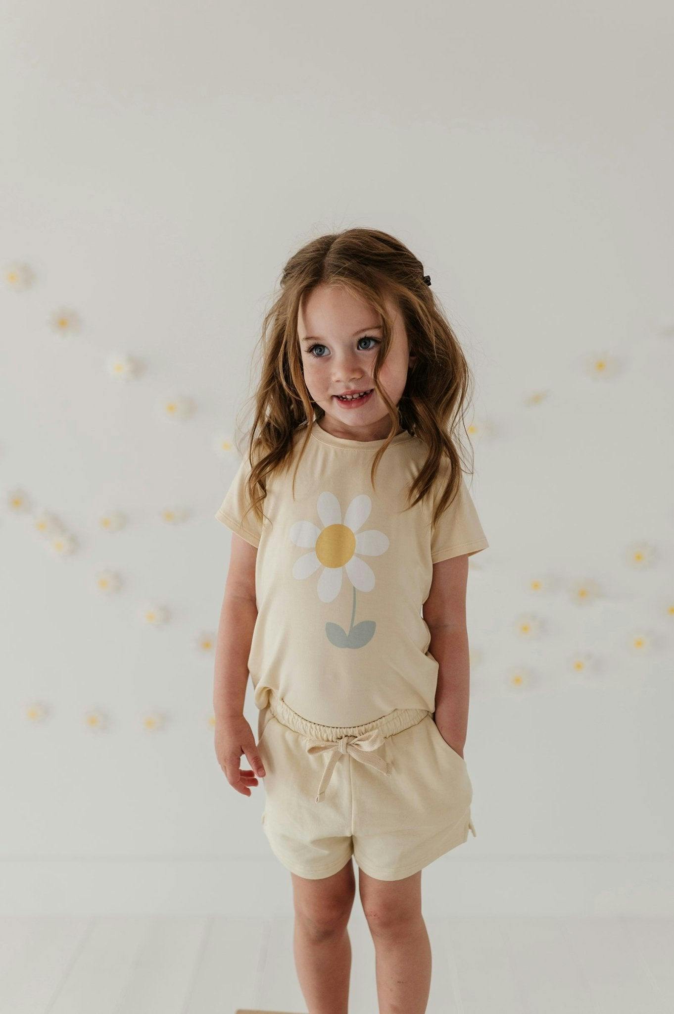 Girl's Short Sleeve Tee in Happy Little Soul