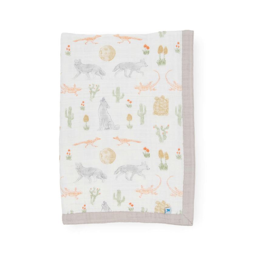 Cotton Muslin Baby Quilt - Desert Night