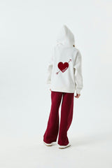 Lea White French Terry Oversized Hoodie - Ace