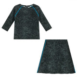 Distressed Rib 2Pc Swim Set