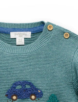 Woodland Jumper Duck Egg Melange