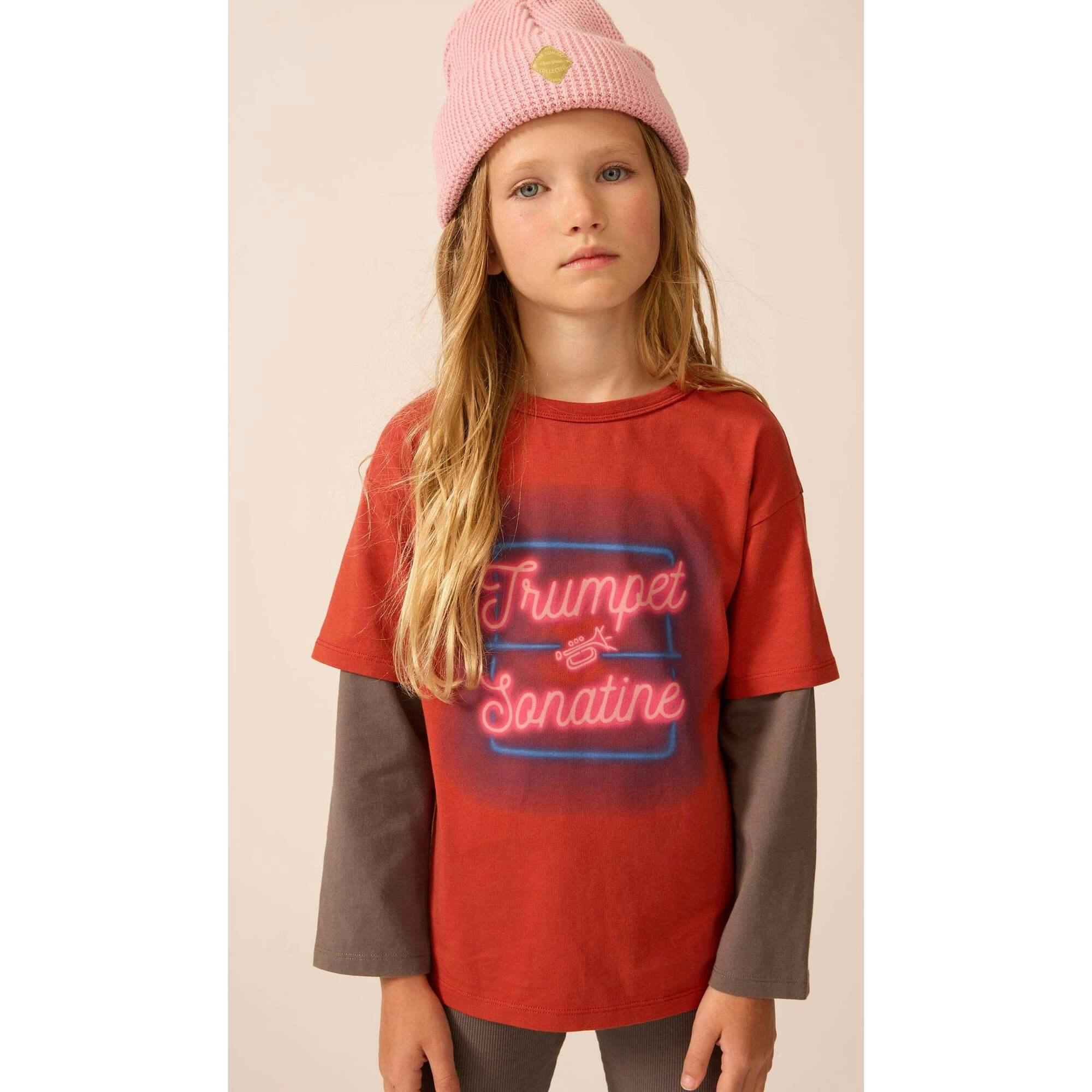 Organic Skater Tee in Rhythm Red