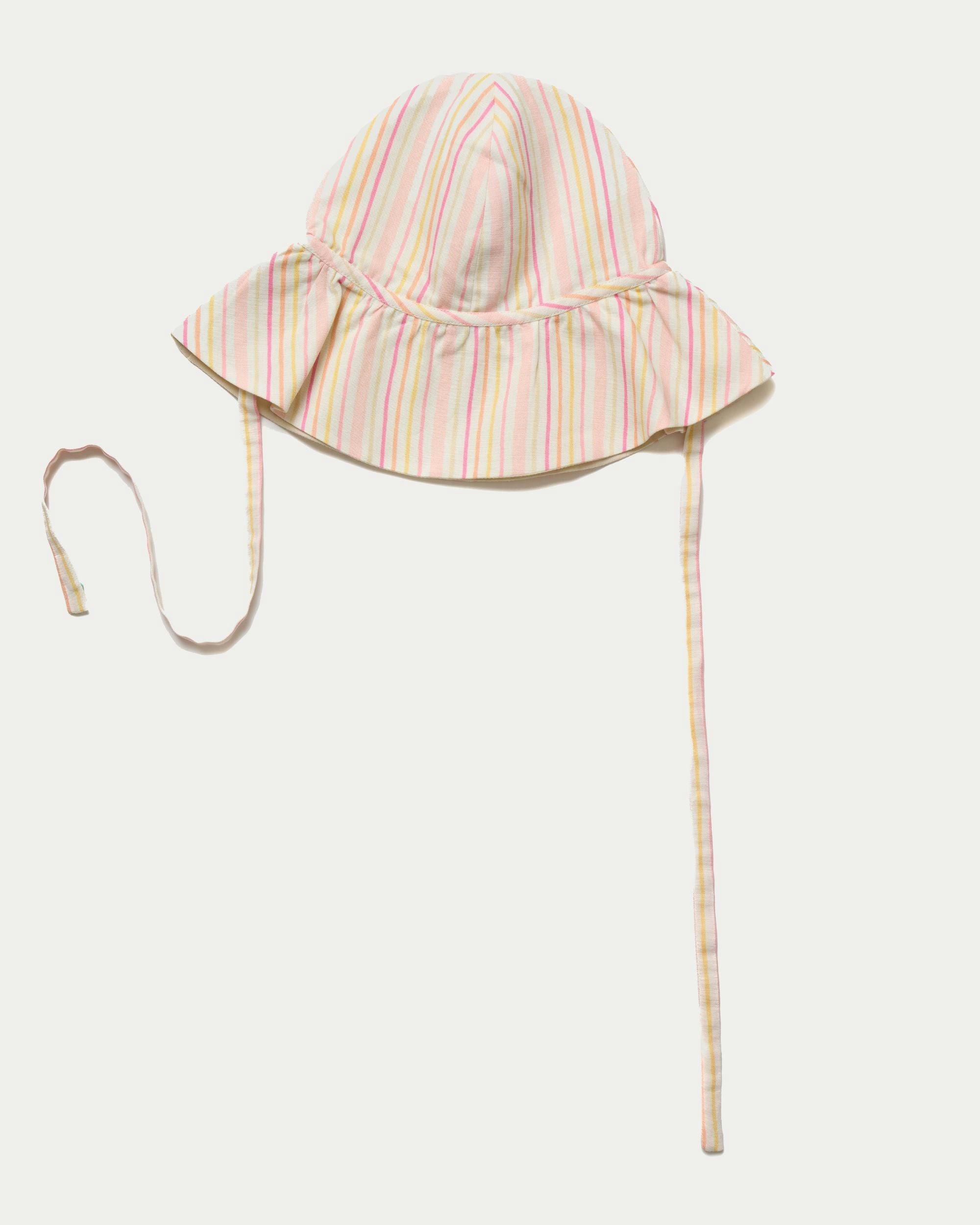 Bonnie Hat Cap - Pink Stripes