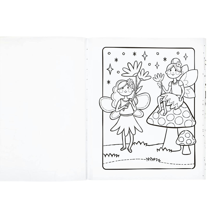 Princesses and Fairies Coloring Book