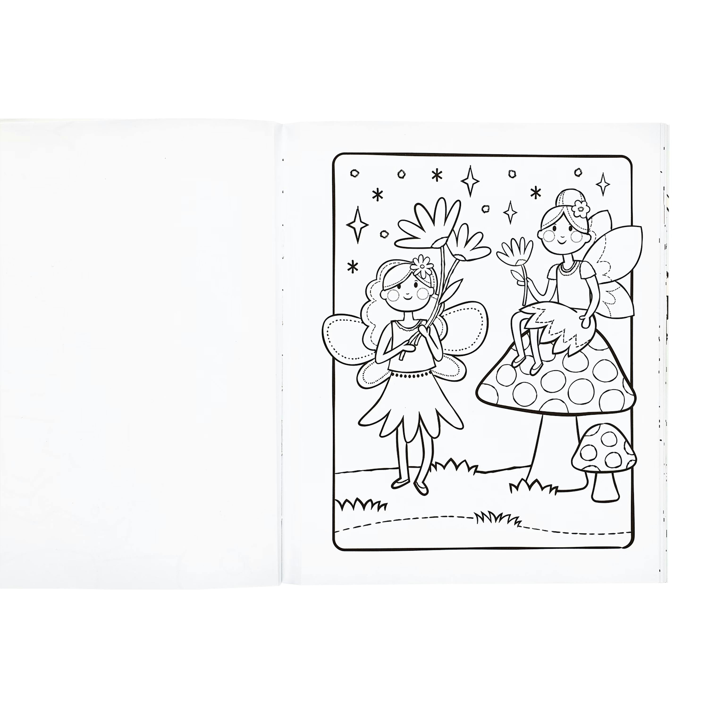 Princesses and Fairies Coloring Book