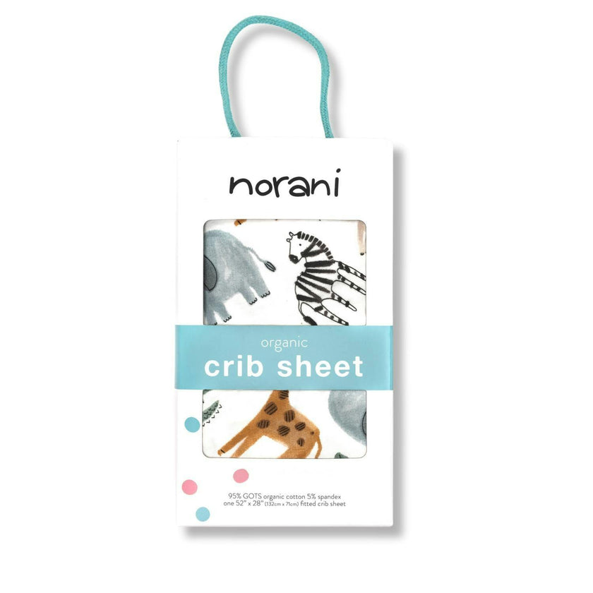 Organic Print Crib Sheet