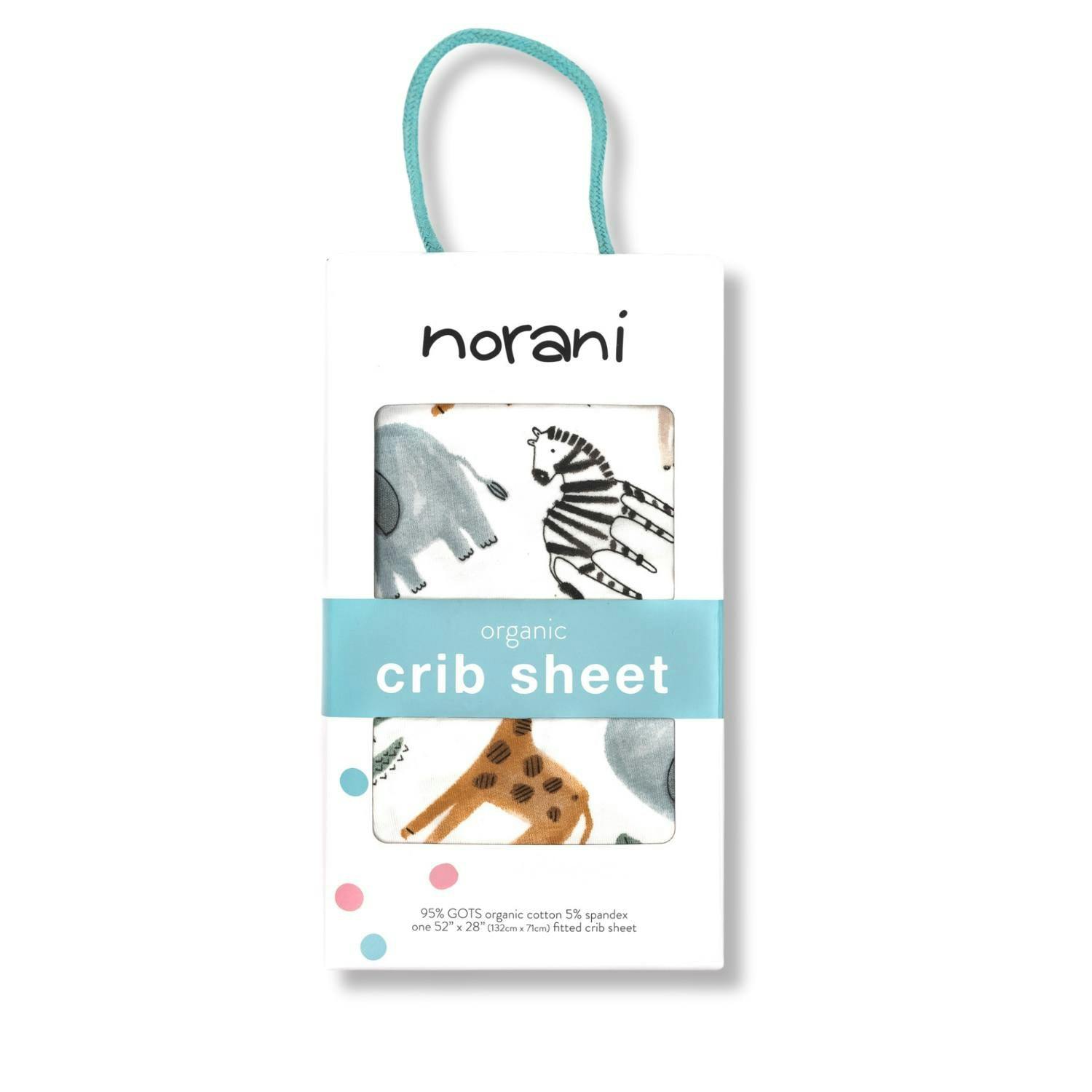 Organic Print Crib Sheet