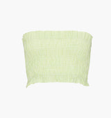 The June Nap Top - Lime Gingham