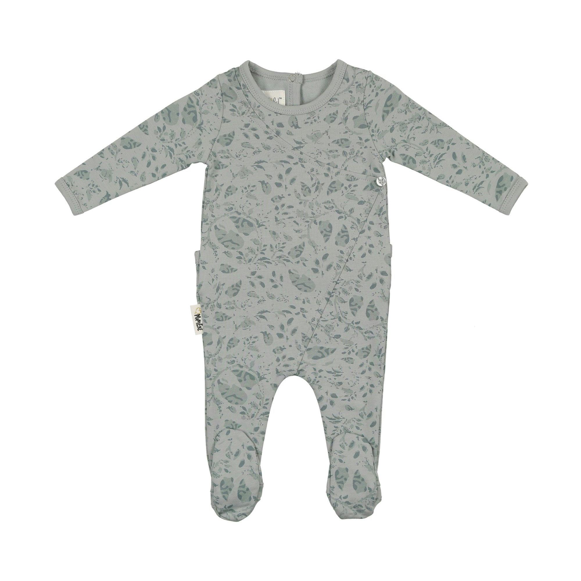 Soft Vines Footie and Beanie Set