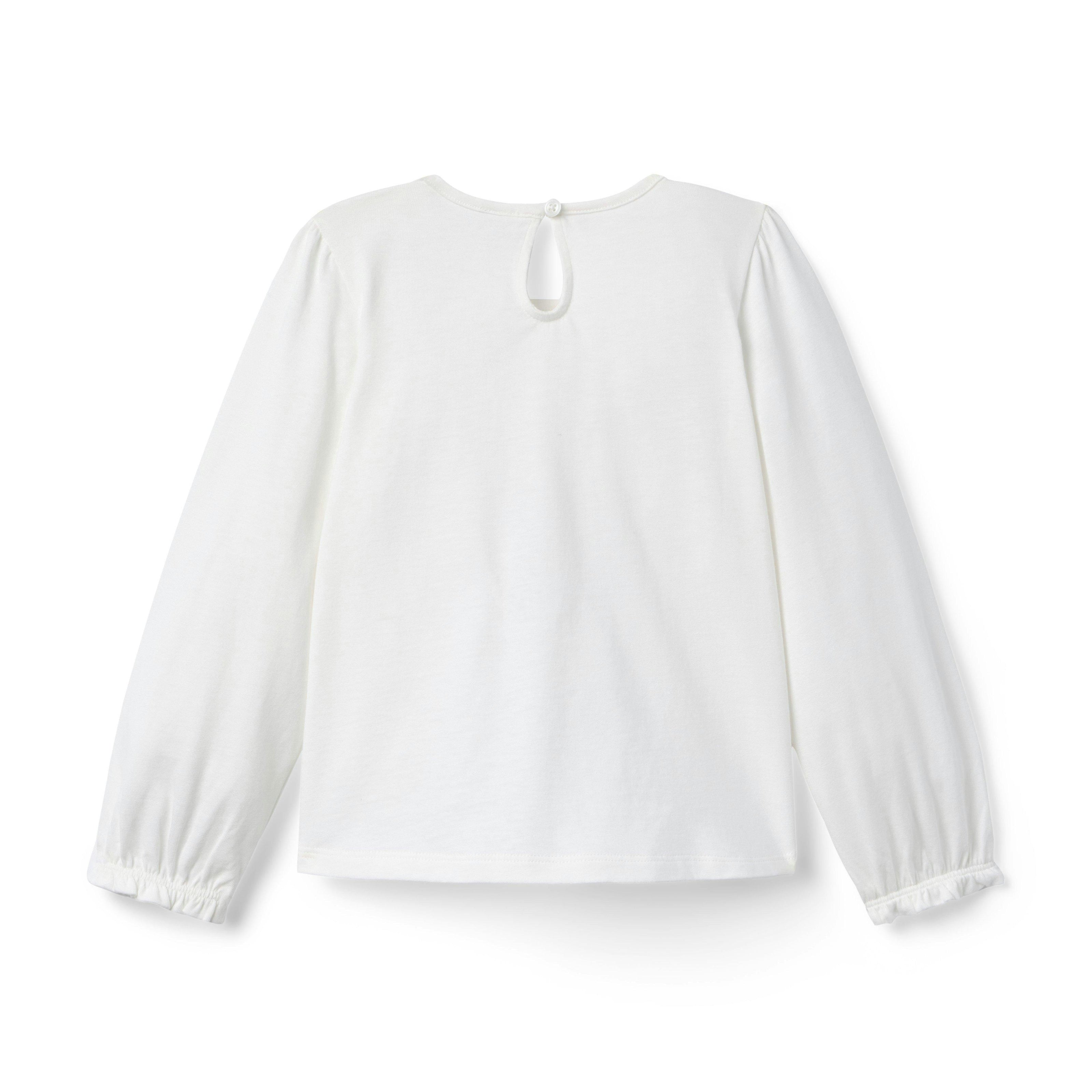 Pintuck Top, white
