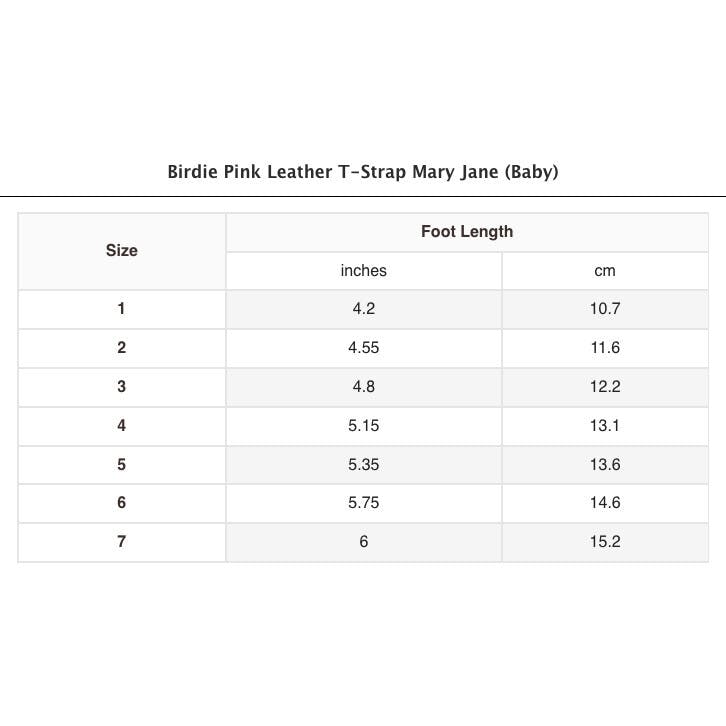 Birdie Leather T-Strap Mary Jane (Baby)