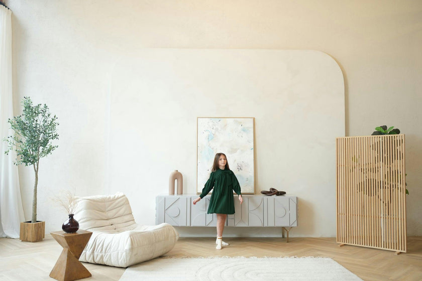 Talia dress (emerald-green)