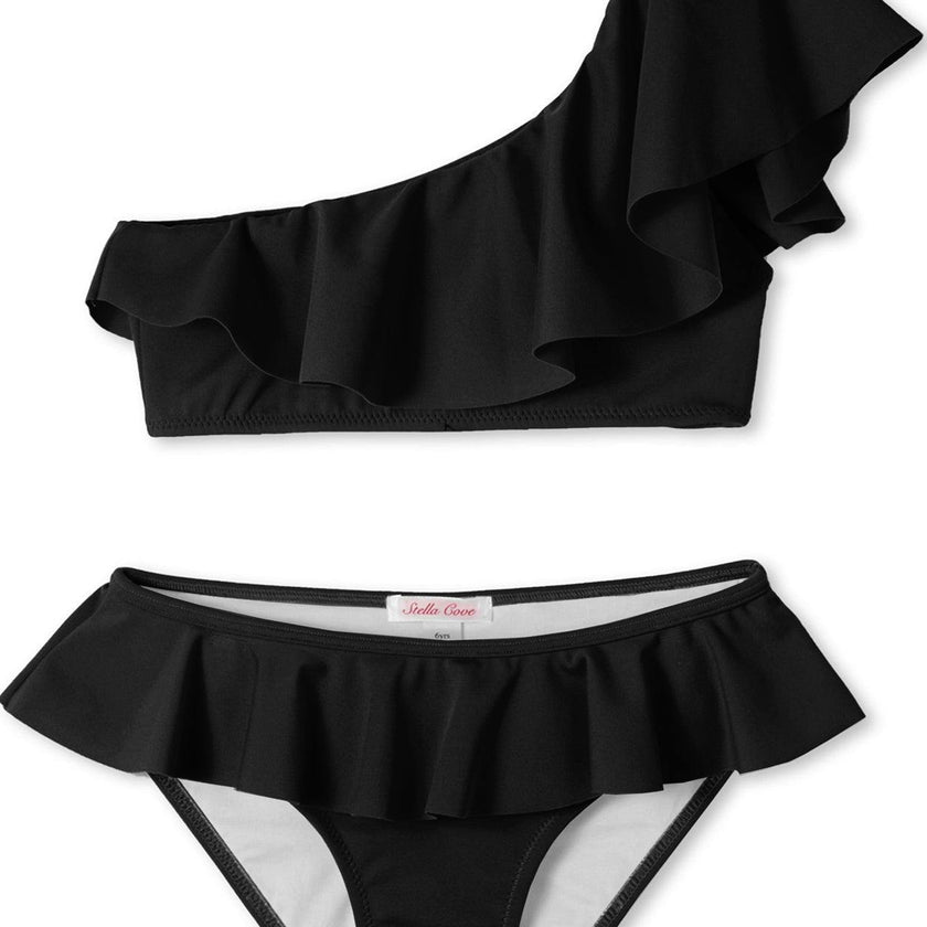 Ruffle One Shoulder Bikini