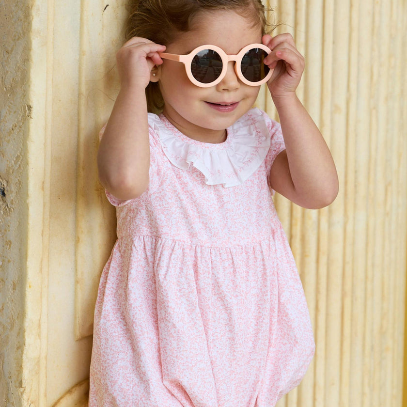 Bubble Romper Pink Minifloral